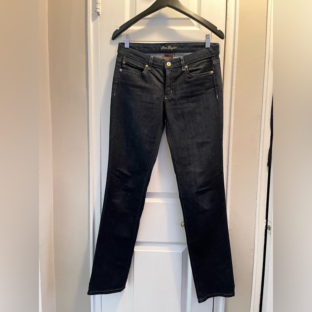 Ann Taylor Dark Wash Bootcut Denim Jeans